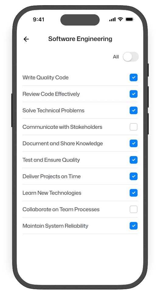 Select actions. screen